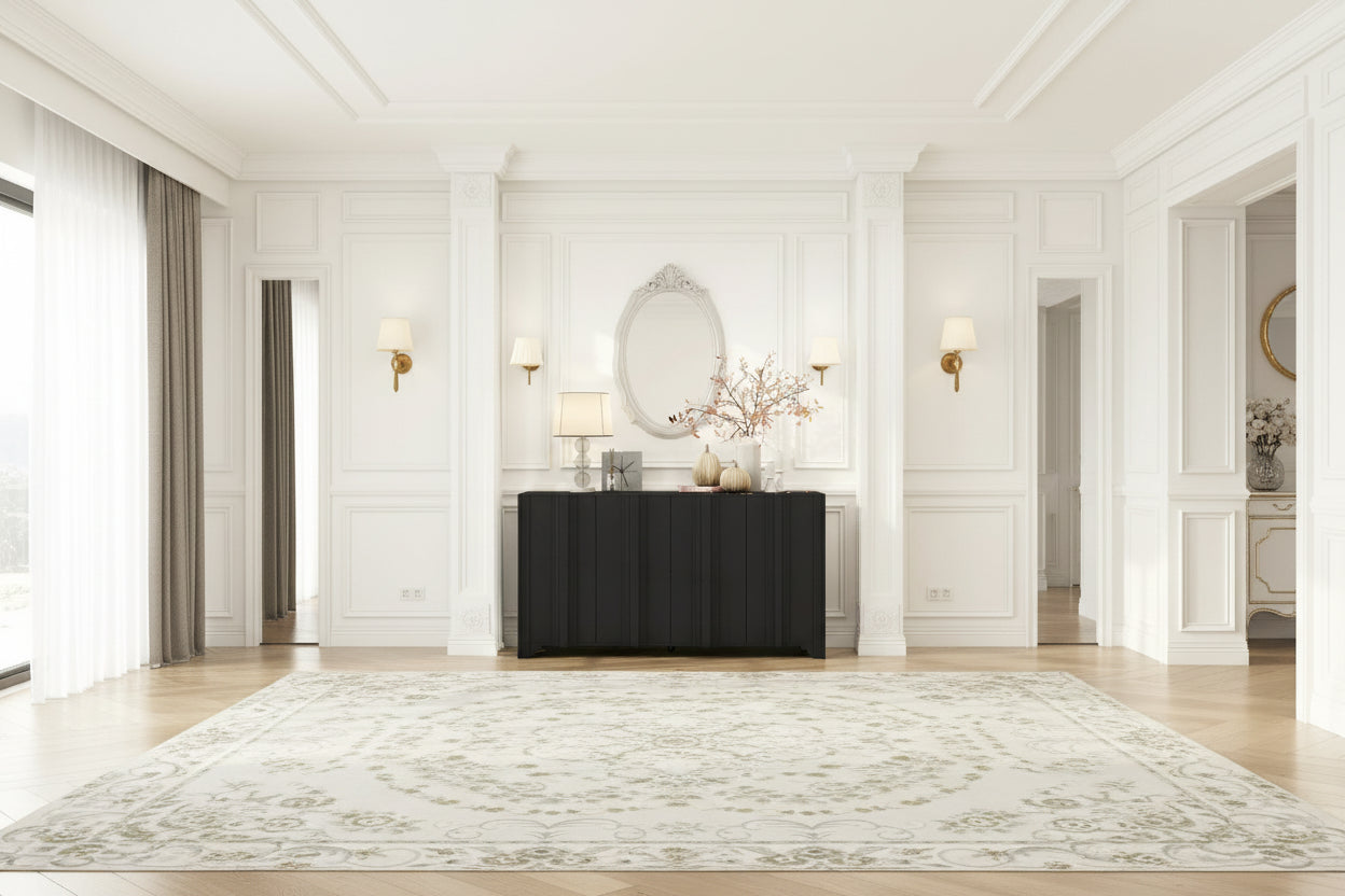 Sophisticated 4-Door Sideboard with Intricate Design