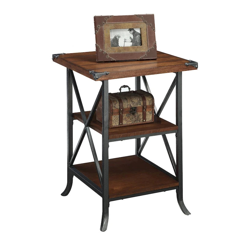 End Table with Shelves