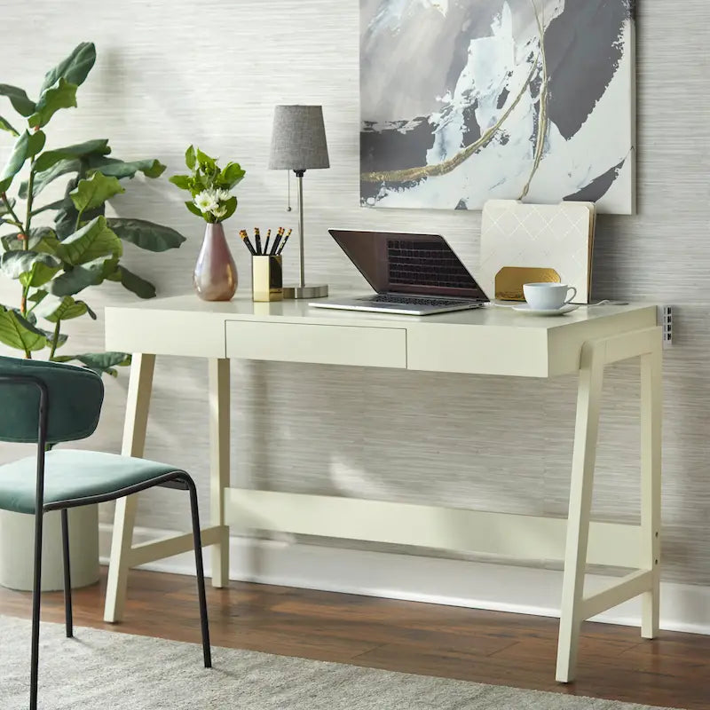 Modernist Rectangular Tech Integrated Desk