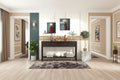 60 Long Console Table with Different Size Drawers and Bottom Shelf