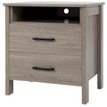 Nightstand Drawers Rustic Side End Table Storage Compartment - 21.5 x 17 x 23