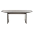 Modern Oval Coffee Table - 47 In. W x 24 In. D x 18 In. H - 47Wx24Dx18H