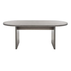 Modern Oval Coffee Table - 47 In. W x 24 In. D x 18 In. H - 47Wx24Dx18H