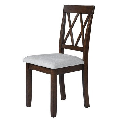 GDF Studio Avery 3 Piece Dining Set with Drop Leaf Dining Table and 2 Dining Upholstered Chairs