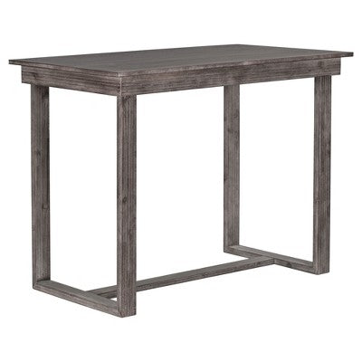 5-Piece Farmhouse Counter Height Dining Table Set with 1 Rectangular Dining Table and 4 Dining Chairs for Small Places - ModernLuxe