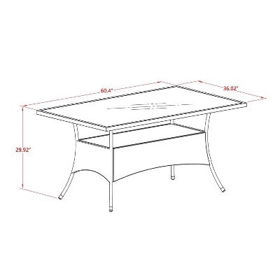 HomeStock 5-Piece Natural Oak Finish Solid Wood Top Dining table with 4 Chairs