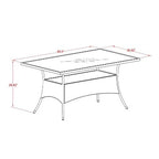 HomeStock 5-Piece Natural Oak Finish Solid Wood Top Dining table with 4 Chairs