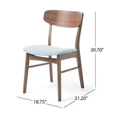 GDFStudio Balfern 5 Pieces Mid Century Modern Upholstered Wood Dining Set