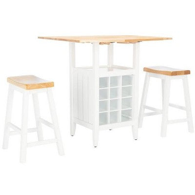 Casey 3 Piece Drop Leaf Pub Set - AMH8504 - Safavieh Couture