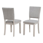 GDFStudio Carter Transitional 5-Piece Wood Dining Table Set with Upholstered Chairs