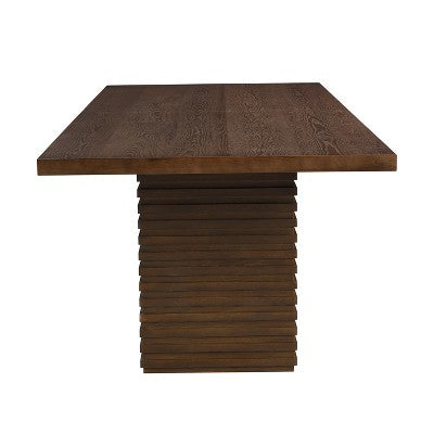Christopher Knight Home Yao Modern 7 Piece Dining Set with Rectangular Table and 6 Rubberwood Upholstered Chairs