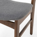 Christopher Knight Home Bryner Mid Century Modern Fabric Upholstered Wood 5 Piece Dining Set