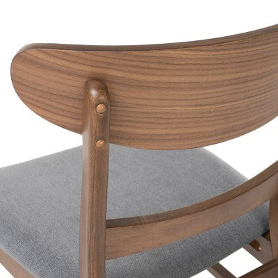 Christopher Knight Home Bryner Mid Century Modern Fabric Upholstered Wood 5 Piece Dining Set