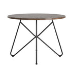 Norfolk Walnut Finish Round 5-Piece Dining Set - INSPIRE Q