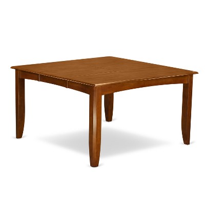 HomeStock 9 Piece Kitchen Table And Chairs Set Saddle Brown Traditional Style