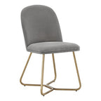 Karianne 4-Person Gold Metal Base Dining Set - iNSPIRE Q