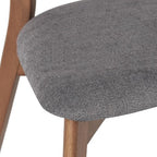 Christopher Knight Home Lareyna 7 Piece Mid-Century Modern Rubberwood Upholstered Dining Set