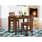 Counter Height Dining Set 5 Piece Table & Stools - Buttermilk Cherry Finish - Modern Farmhouse Style