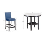 Banforth Dining Set - 5-Piece - Blue - iNSPIRE Q