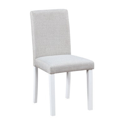 GDFStudio Galen Farmhouse 5-Piece Dining Set with Wooden Rectangular Table and 4 Upholstered Chairs