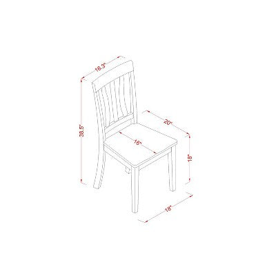 Retro Dinette Set - 5 Piece Table & Chair Set - Kitchen Dining Room Furniture