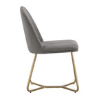 Karianne 4-Person Gold Metal Base Dining Set - iNSPIRE Q