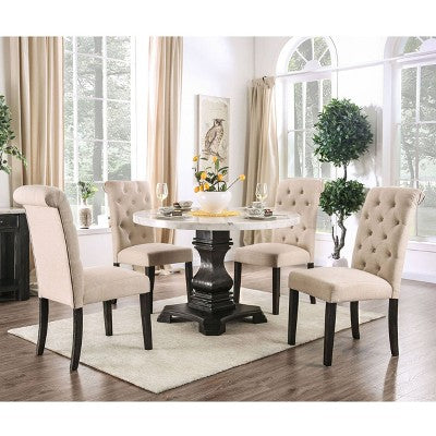 5pc Buckley Dining Set - HOMES: Inside + Out: Marble Top