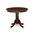 HomeStock ANDO5 MAH W 5 Piece Round Dining Set Mahogany
