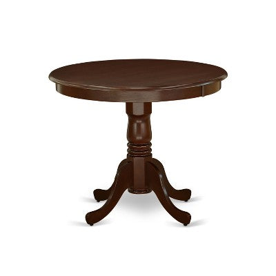 HomeStock ANDO5 MAH W 5 Piece Round Dining Set Mahogany