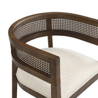 Christopher Knight Home Lythor 7 Piece Cane and Rubberwood Upholstered Dining Set