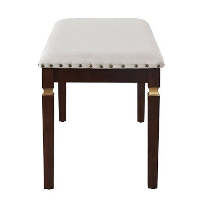 Retro 6 Pieces Kitchen Dining Table Set, Rectangular Table and 4 High-Back Tufted Chairs & Bench, Wood Dining Room Table Set for 6