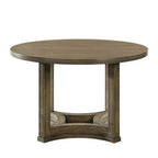 Christopher Knight Home Jimmy Vintage 47 Wood 5 Piece Round Dining Table Set with 4 Upholstered Chairs