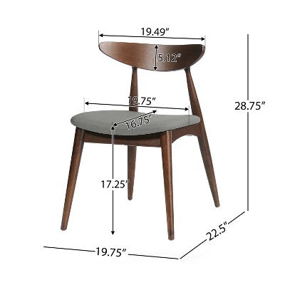 Christopher Knight Home Brevard Mid Century Modern Fabric Upholstered 5 Piece Dining Set
