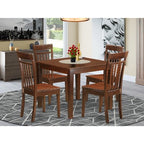 Cottage Dining Set - 3 Piece Kitchen Table & Chairs - Small Square Table with Elegant Design