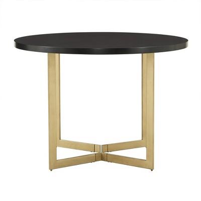 Karianne 4-Person Gold Metal Base Dining Set - iNSPIRE Q