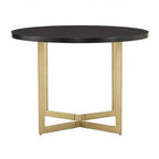 Karianne 4-Person Gold Metal Base Dining Set - iNSPIRE Q