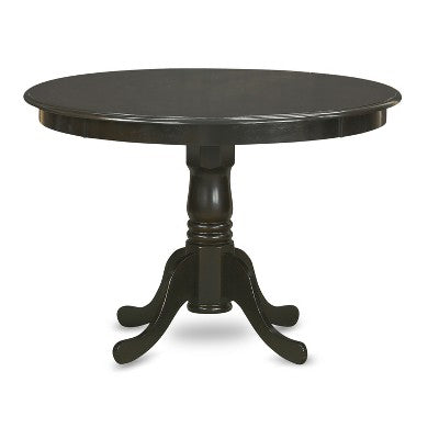 HomeStockRound Dining Table Set For 4 Kitchen Dining Pedestal Base Chairs 42x42 Inch