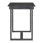 5 Pieces Counter Height Dining Set for 4, Farmhouse Wooden Bar Table Set with 4 Upholstered Chairs for Small Places