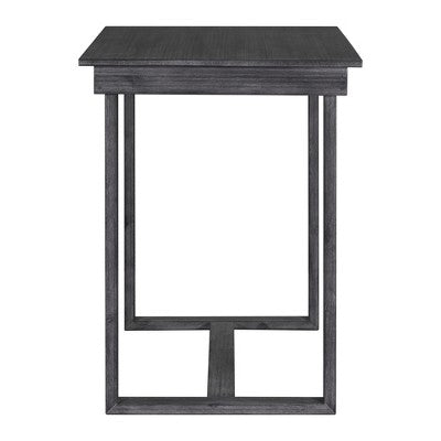 5 Pieces Counter Height Dining Set for 4, Farmhouse Wooden Bar Table Set with 4 Upholstered Chairs for Small Places