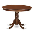 HomeStock HLCL5-LWH-W 5PC Round 42 inch Table and 4 Double X back Chairs