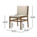 Christopher Knight Home Havenwood 7-Piece Fabric and Rubberwood Dining Set
