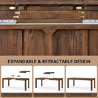 Modern Dining Set - 80 Table + 6 Cushioned Chairs, Solid Wood Frame, 400lbs Table Capacity, Easy Assembly