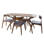Christopher Knight Home Brevard Mid Century Modern Fabric Upholstered 5 Piece Dining Set