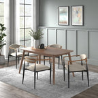 Cortland 5-Piece Fabric Modern Tapered Dining Set - iNSPIRE Q