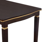 Retro 6 Pieces Kitchen Dining Table Set, Rectangular Table and 4 High-Back Tufted Chairs & Bench, Wood Dining Room Table Set for 6