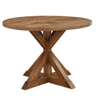 5pc Crenshaw Round Dining Set Driftwood - Buylateral