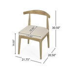 Christopher Knight Home Covey 7 Pieces Contemporary Upholstered Wood Expandable Dining Set