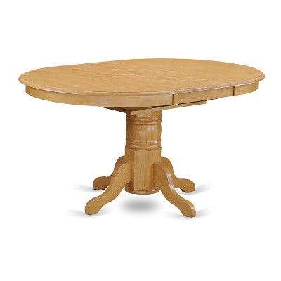 HomeStock Oval Dining Table Set With 4 Chairs Formal Style