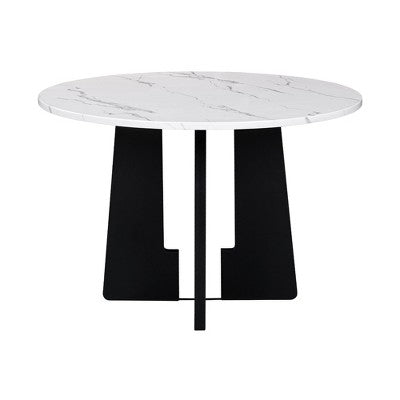 5-piece Round Dining Table Set Dining Set with 4 Upholstered Chairs for Dining Room, Kitchen and Living room, Beige/Black/Gray/White-ModernLuxe