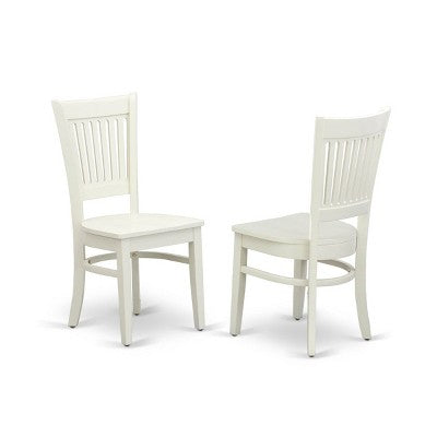 HomeStock Linen White Round Pedestal Dining Table and 4 Chair Set